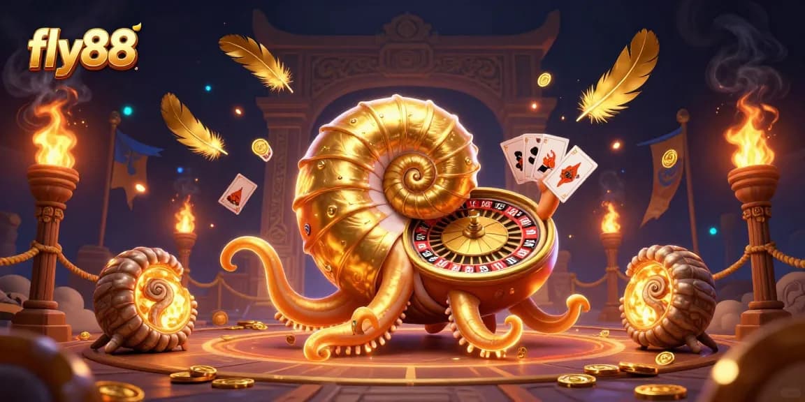Experience the excitement of fly88 casino with vibrant gaming elements and a colorful dynamic scene.