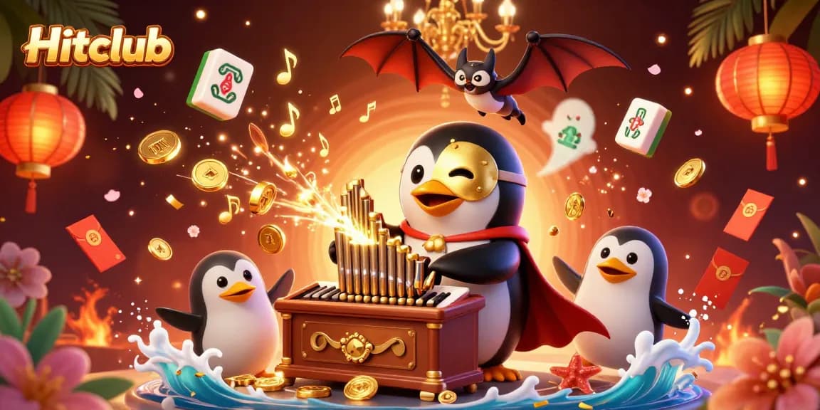 Join the excitement at Hitclub, featuring vibrant 3D illustrations of casino thrills and winning moments.