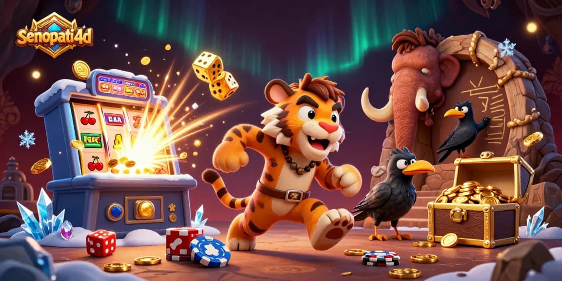 Experience thrilling wins with senopati4d in an ultra-detailed 3D casino adventure scene.