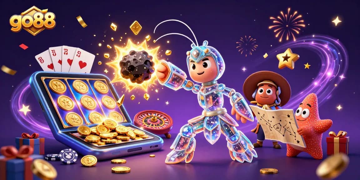 Engage with go88 as the galactic samurai mantis shrimp conquers the casino universe with vibrant games and treasures.