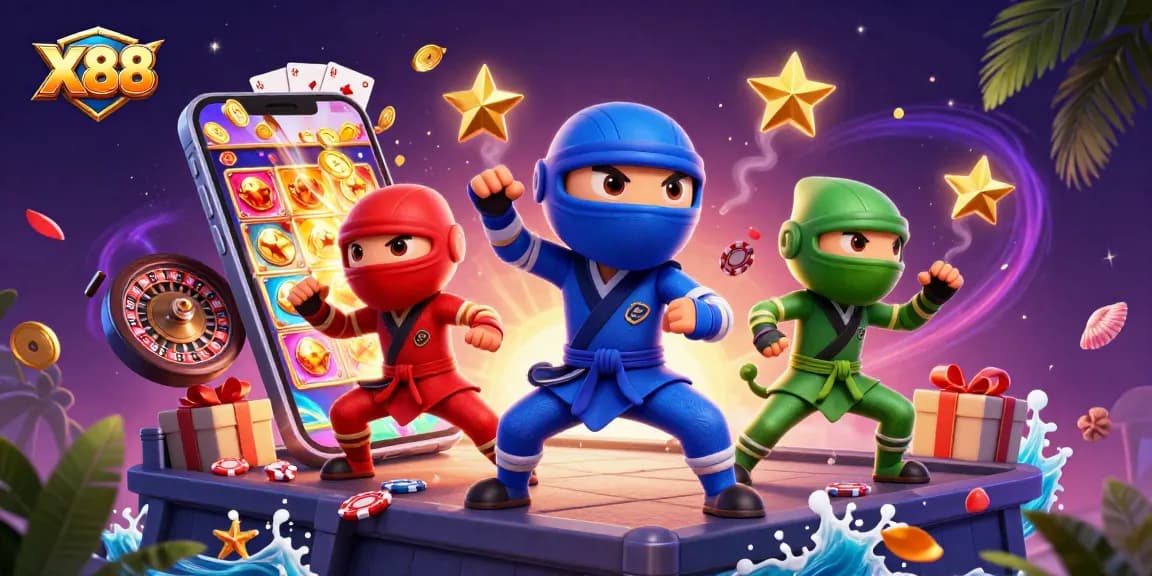 X88 reveals a thrilling casino adventure with ninja chameleons and dynamic game elements.