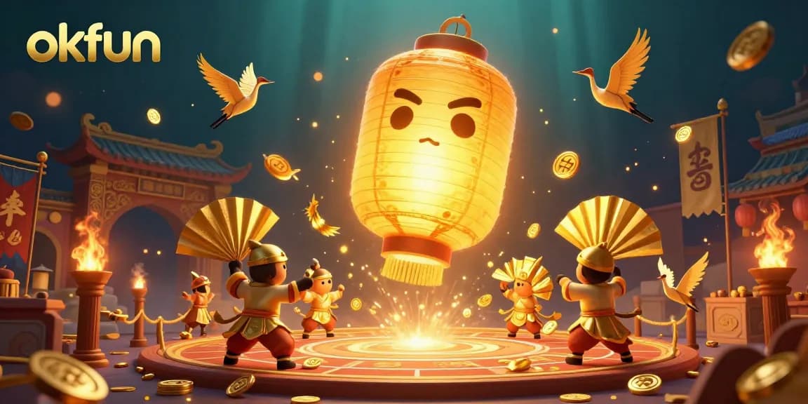 Experience gambling excitement with okfun in this vibrant, magical casino scene; join the fun!
