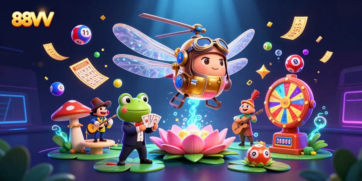 Experience thrilling moments at 88VV online casino with vibrant lottery balls and exciting games.