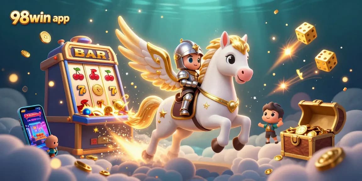Experience thrilling gaming adventures with the 98win app, featuring action-packed casino elements.