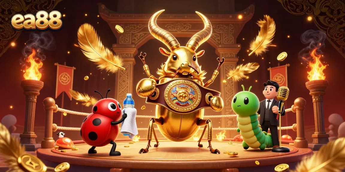 Engage with engaging ea88 casino gameplay featuring a giant stag beetle and dynamic casino elements.