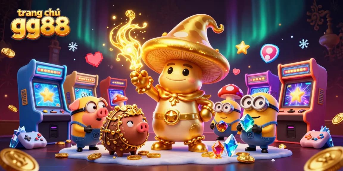 Experience the excitement of gambling with trang chủ gg88, a vibrant 3D casino illustration showcasing magical elements.