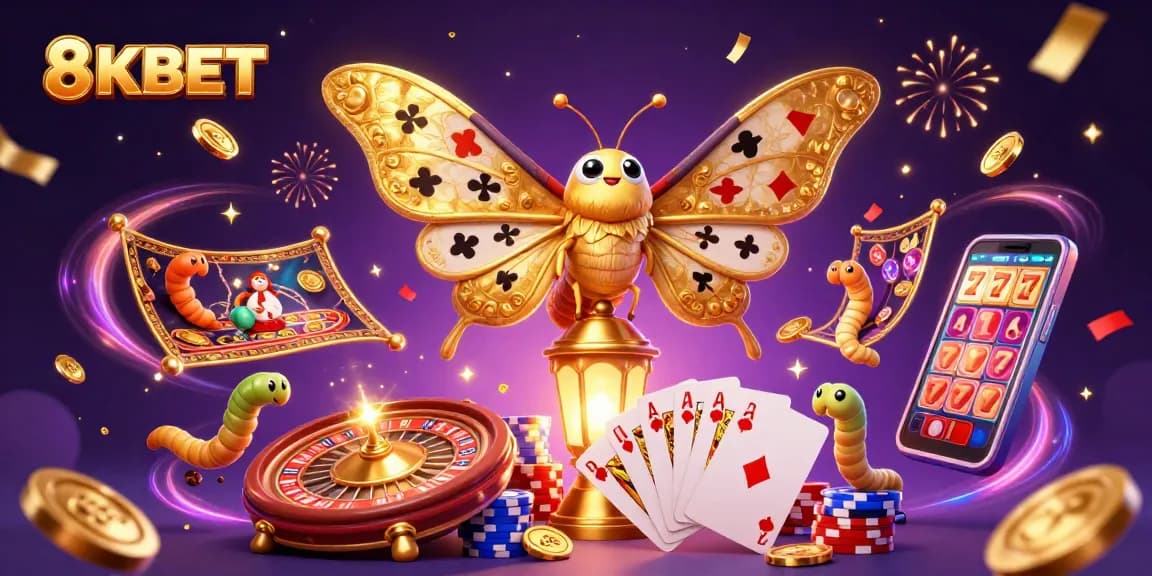 Experience thrilling gameplay at 8KBET with majestic characters and casino excitement!