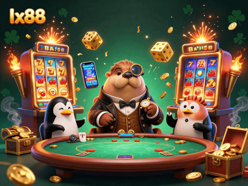 Experience thrilling gameplay at lx88 with a jolly walrus and dynamic casino action.