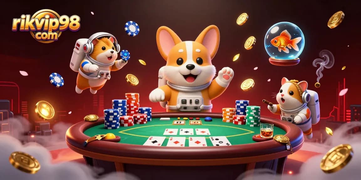 Engage in thrilling gameplay at rikvip98 com with immersive 3D casino scenes featuring rich elements.