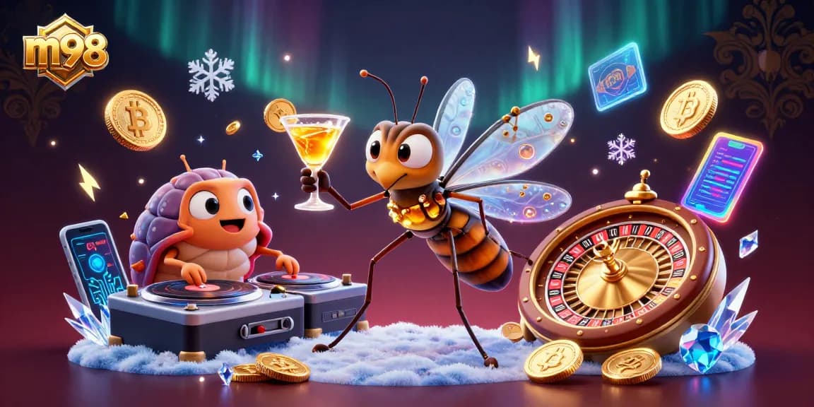 Try your luck with m98 at the casino, where vibrant elements and character magic create excitement.