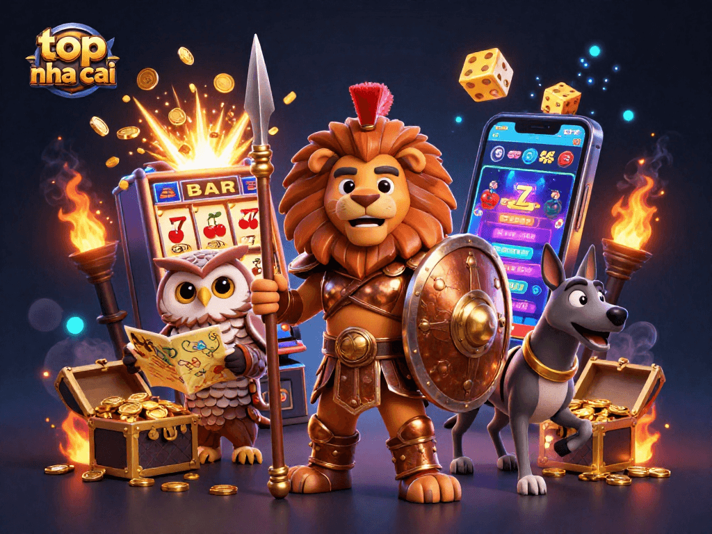 Experience top nha cai gaming with vibrant characters, lively casino elements, and thrilling action.