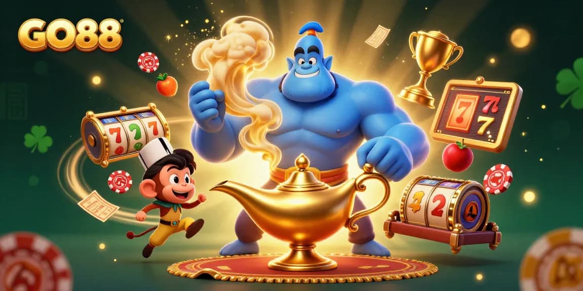 Experience thrilling gameplay at GO88 with vibrant 3D casino elements and dynamic characters.