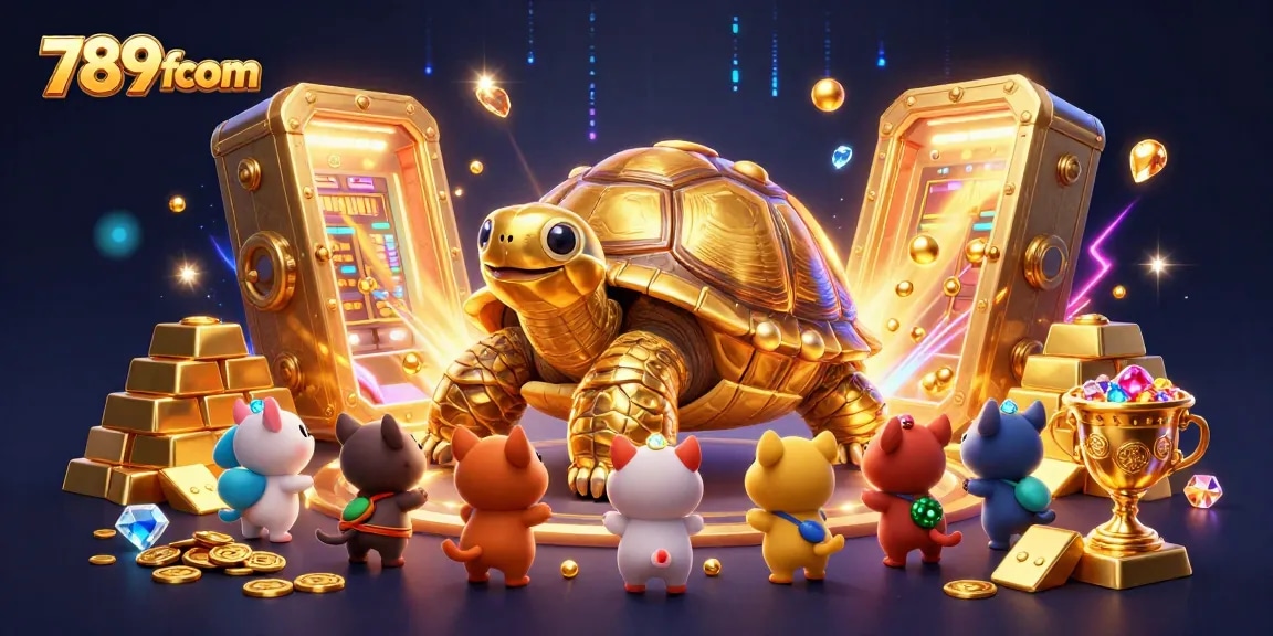 Spin the reels with excitement at 789fcom, where vibrant cartoon characters illustrate thrilling gaming adventures.