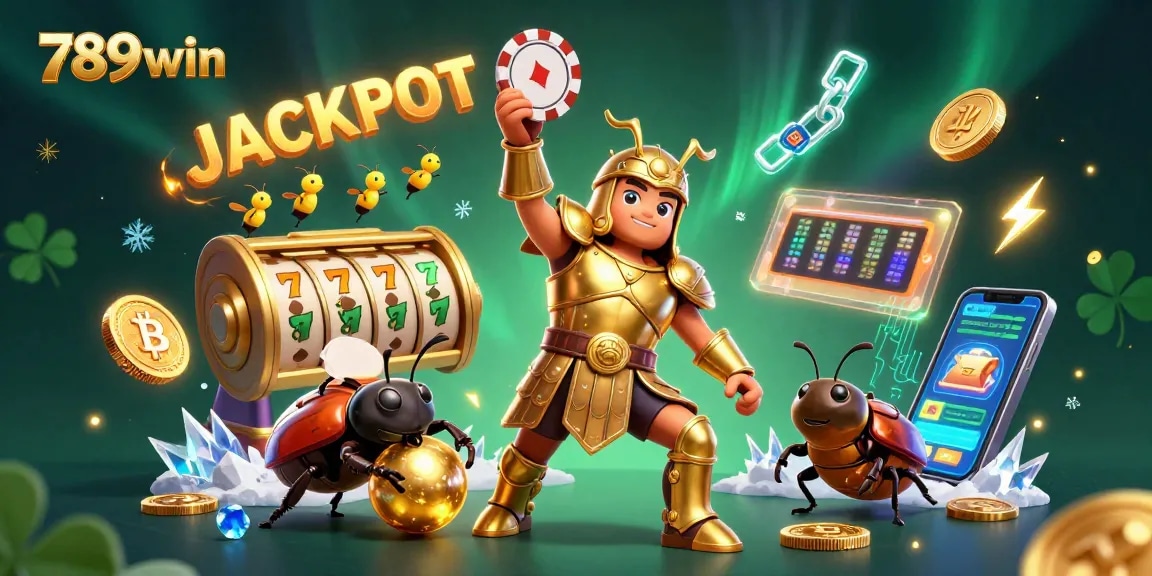 Play slots and win at 789win with exciting jackpot scenes and vibrant casino elements.