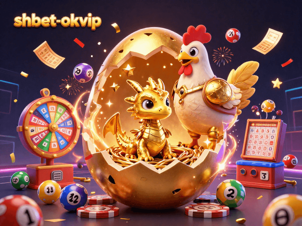 Celebrate big wins at shbet-okvip with a vibrant scene featuring a golden dragon and dynamic casino elements.
