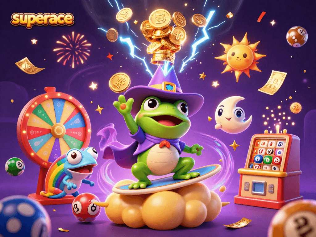 Play superace and experience vibrant gaming with golden coins and thrilling characters.