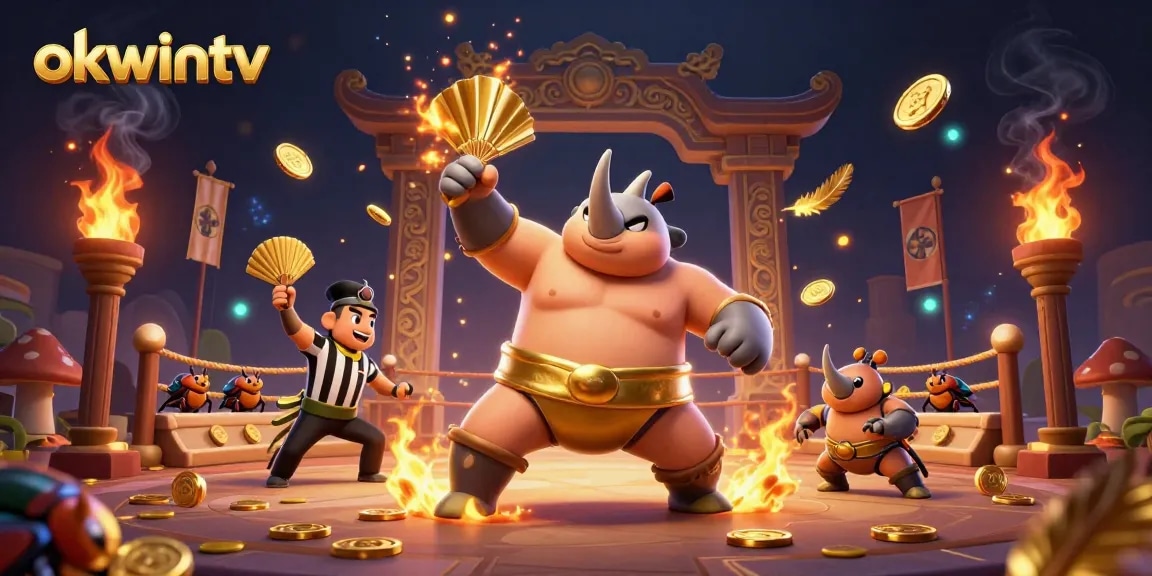 Experience seamless betting with okwintv as the beetle champion triumphs in a vibrant, festive arena.