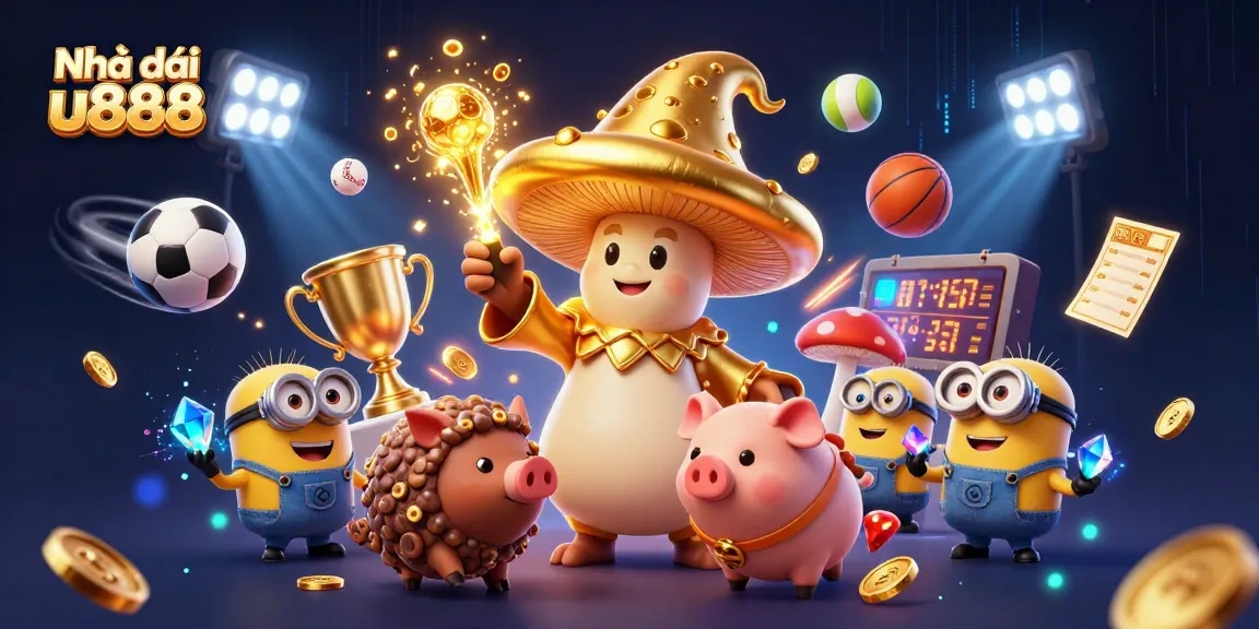 Experience the magic of Nhà cái u888 with dynamic characters and vibrant casino elements in action.
