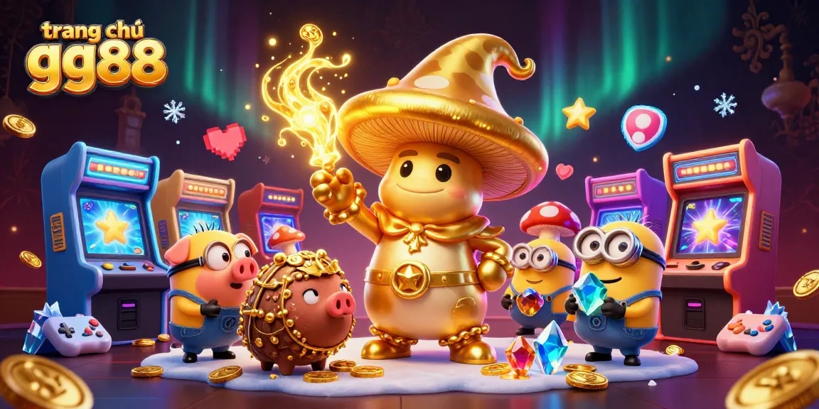 Experience the excitement of gambling with trang chủ gg88, a vibrant 3D casino illustration showcasing magical elements.