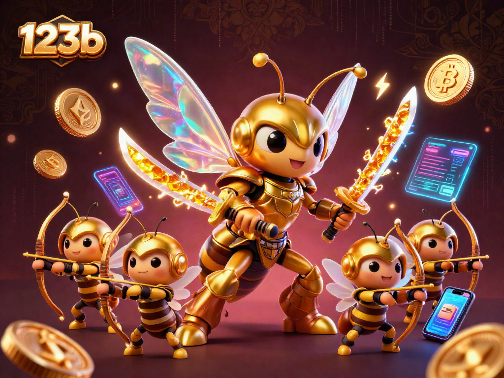 Experience exciting gameplay at 123b with a vibrant scene of digital gambling energy.