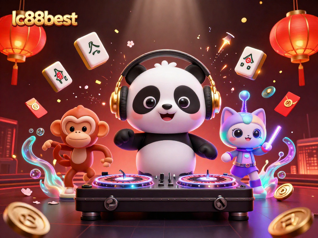 Experience the thrill of gaming at lc88best with an exciting 3D illustration of casino fun!