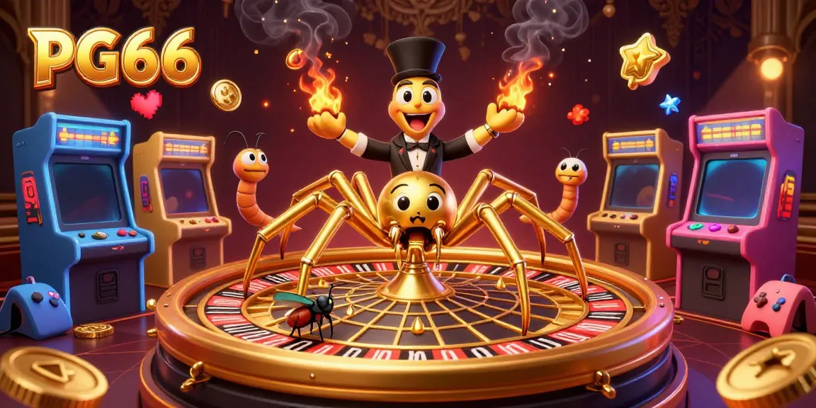 Experience the thrilling casino action with PG66, as the characters engage in lively gaming activities.