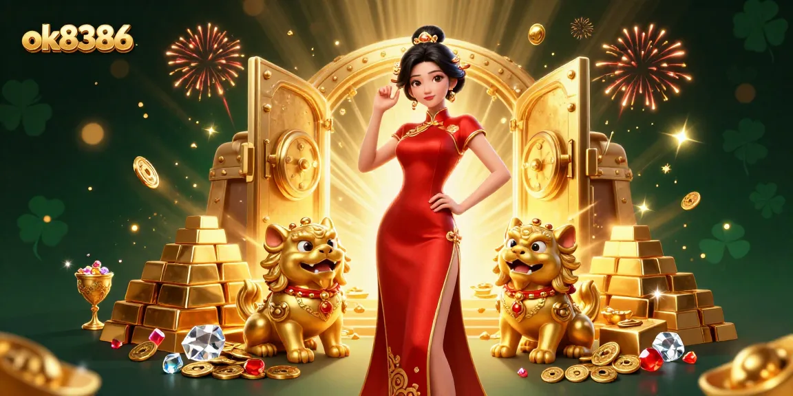 Enhance your gaming experience at ok8386 with our captivating casino scene, rich in treasures.