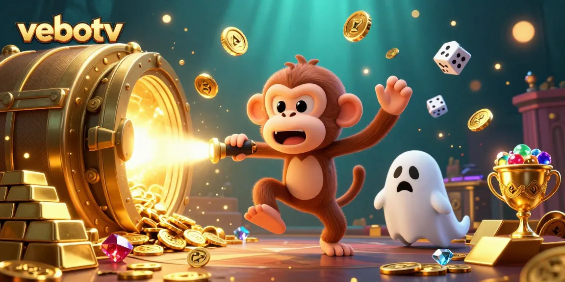 Experience vebotv's thrilling live football streaming amid a whimsical 3D casino scene.