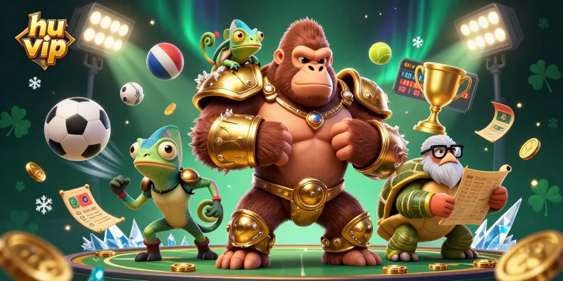 Experience gaming excellence with hu vip's dynamic casino adventure featuring vibrant characters.