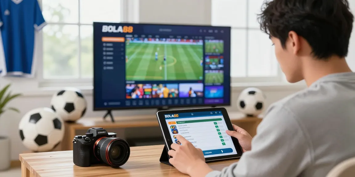 BOLA88 sports betting interface with user engaged in live betting.