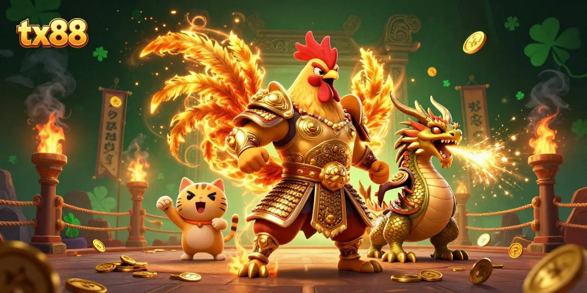 Experience thrilling gameplay with tx88 in an exciting casino arena featuring vibrant characters and dynamic elements.