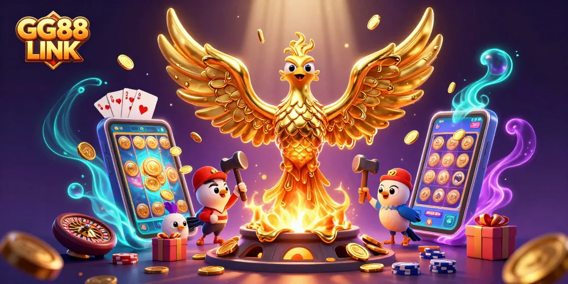 Experience thrilling gameplay with GG88 LINK, featuring a molten phoenix and dynamic betting elements.