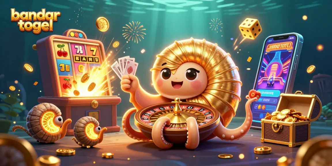 Experience the thrill of bandar togel with vibrant casino elements and captivating characters.
