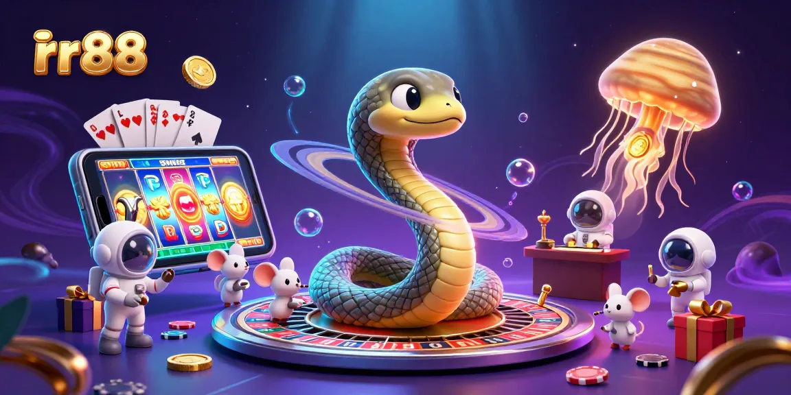 Immerse in the excitement of rr88 with astronaut mice betting on a cosmic roulette scene.