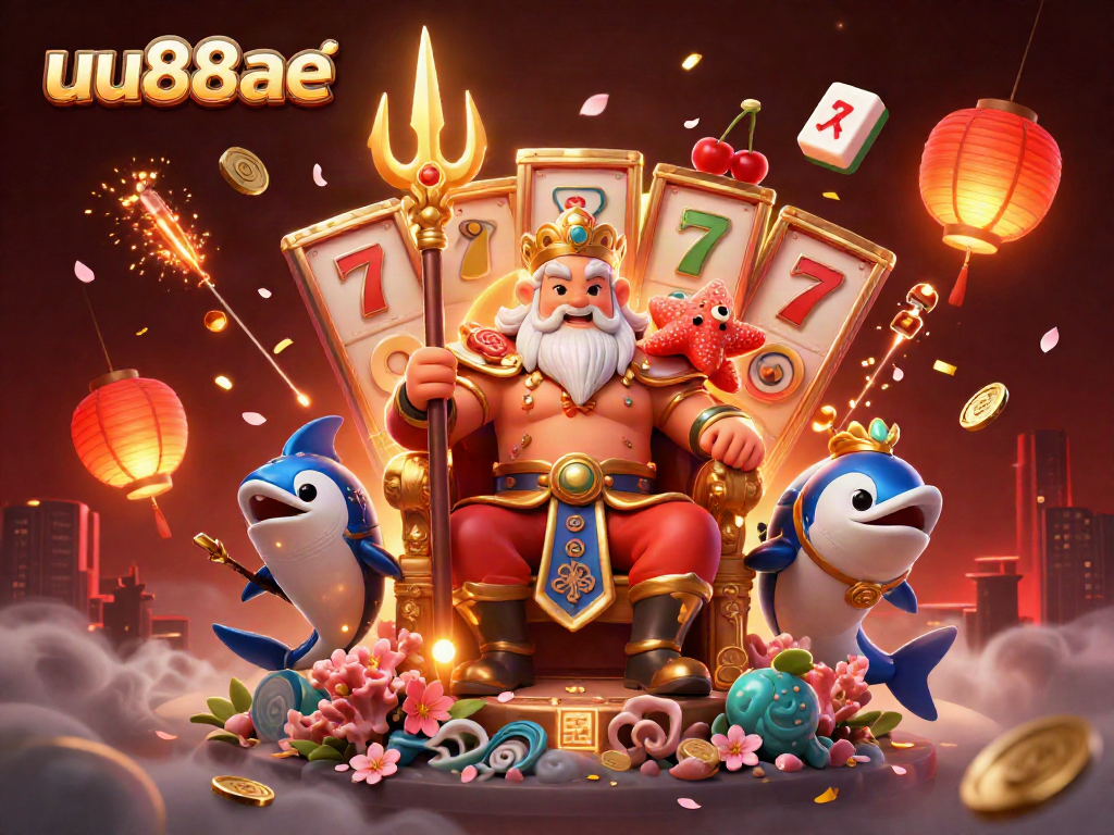 Experience thrilling gameplay at uu88ae with 3D Neptune, Samurai, and festive casino elements.