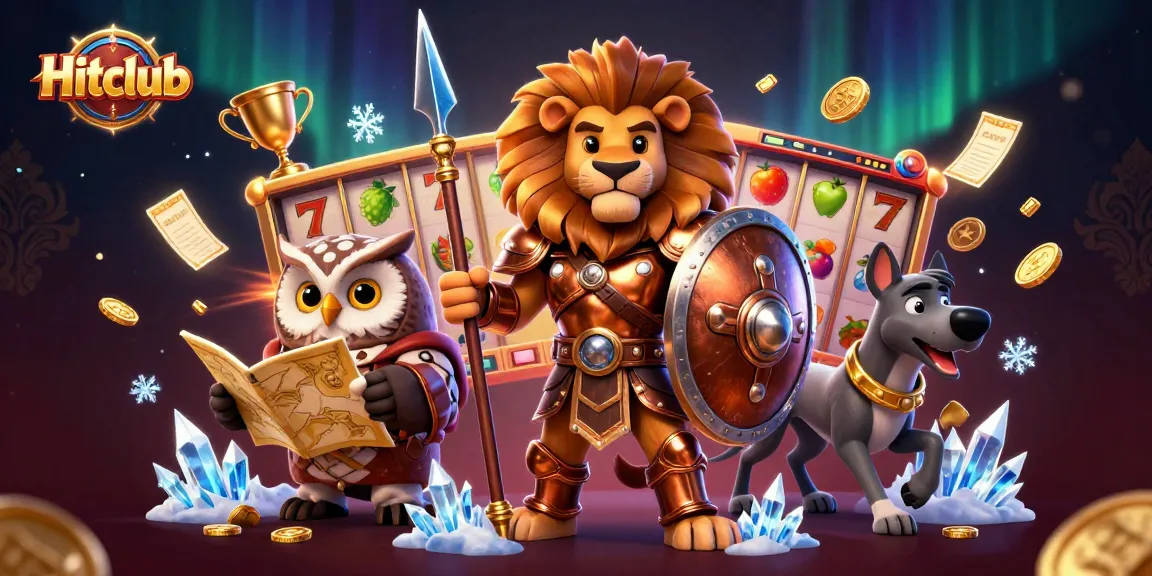 Engage with Hitclub's thrilling slot games, featuring immersive 3D characters and vibrant visuals.