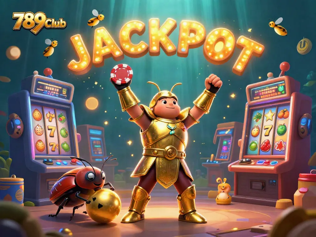 Engage in thrilling scenarios at 789Club with a vibrant 3D scene featuring animated characters celebrating victories.