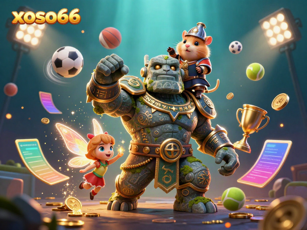 Experience xoso66's thrilling gaming adventure with magical characters and dynamic sports elements.