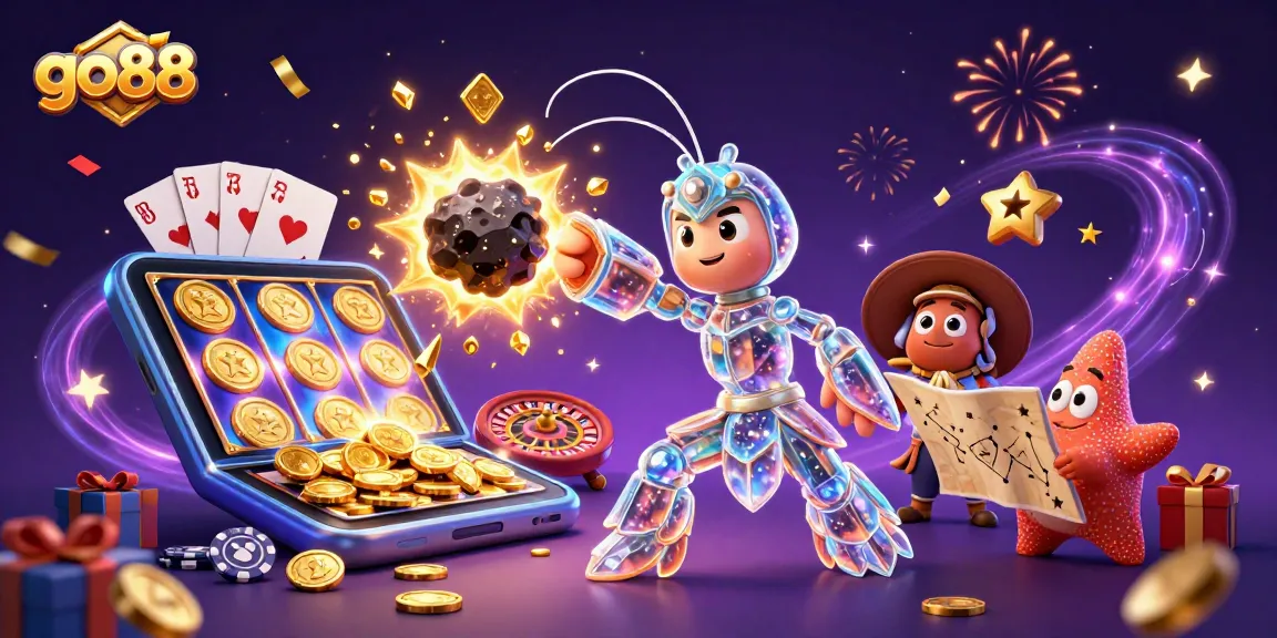 Engage with go88 as the galactic samurai mantis shrimp conquers the casino universe with vibrant games and treasures.