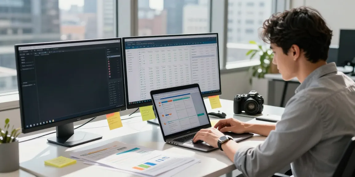 Professional managing instant indexing tasks in a vibrant office environment.