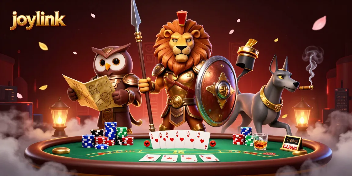 Joylink empowers gamblers with strategic poker elements and engaging casino visuals.