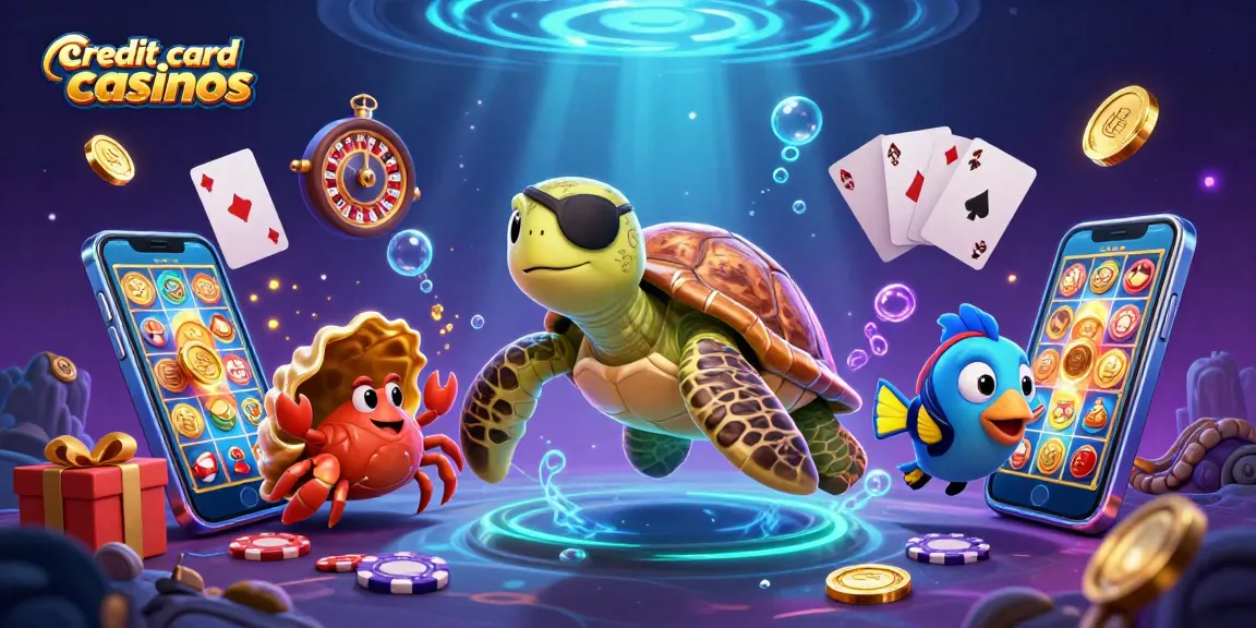 Experience the excitement of credit card casinos with colorful 3D characters and dynamic gaming elements.