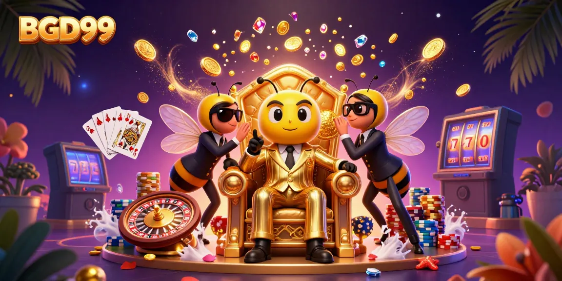 Engage with BGD99's thrilling gaming world featuring vibrant casino elements and dynamic characters.