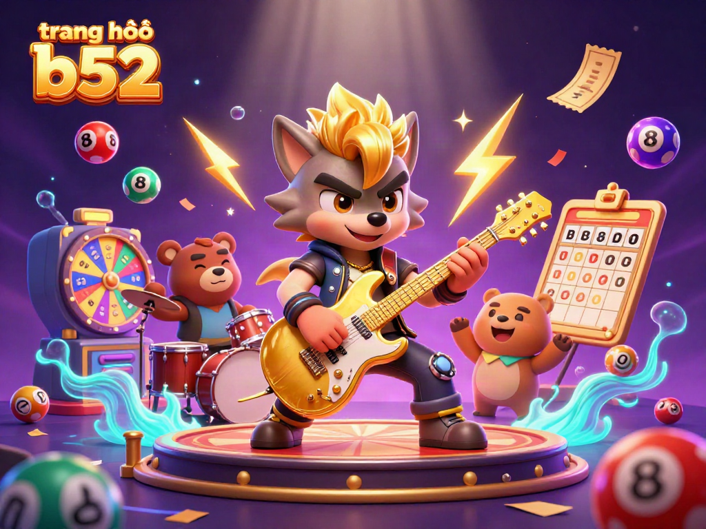 Experience excitement at trang chủ b52 with vibrant scenes of festive gaming elements and dynamic characters.