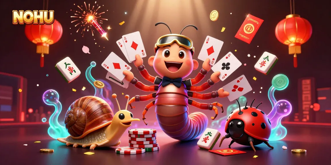 Engage with NOHU’s thrilling 3D casino experience featuring vibrant characters and dynamic gaming elements.