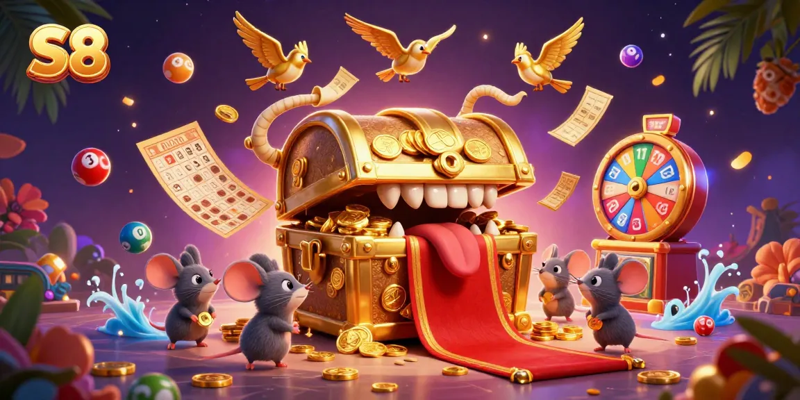Engage with S8's exciting online gaming experience full of colorful themed elements and rewarding visuals.