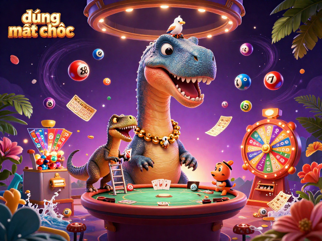 Engage with the exciting world of đường mạt chược featuring a lively scene with dynamic casino characters and elements.