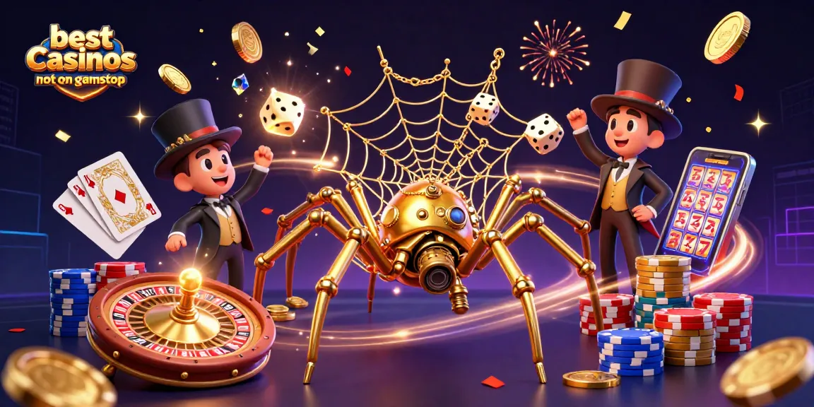 Win exciting prizes at the best casinos not on gamstop with our 3D fantasy scene!