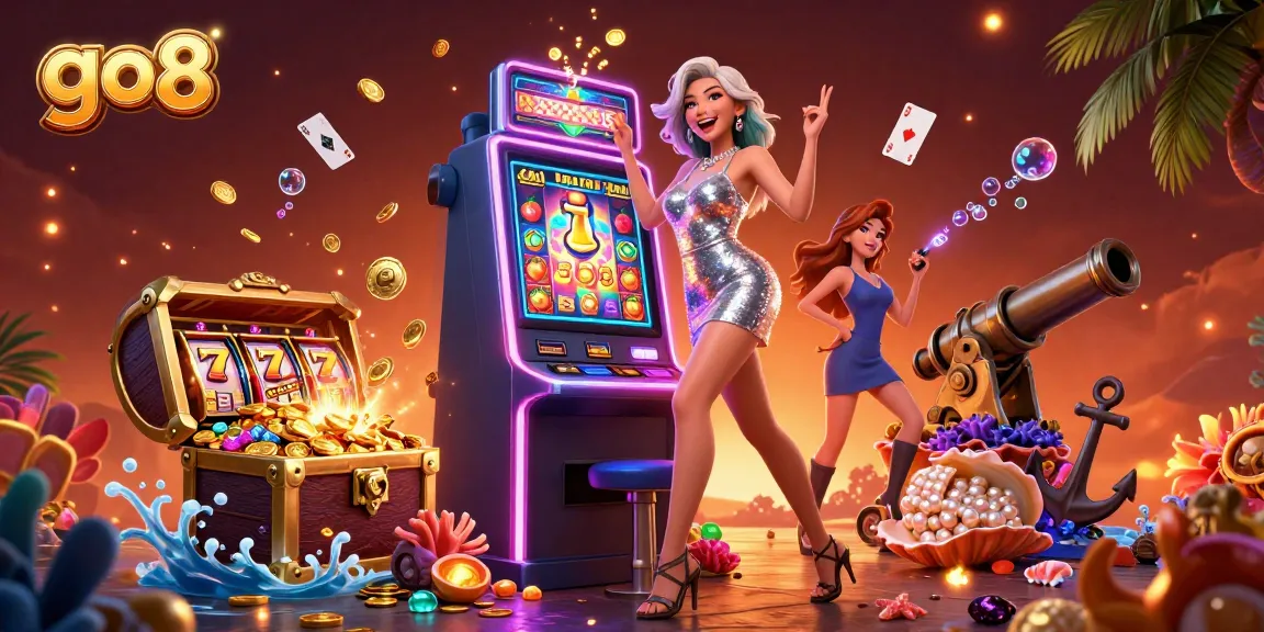 Experience the thrill of wins at go8 with a jackpot celebration and vibrant slot game elements.
