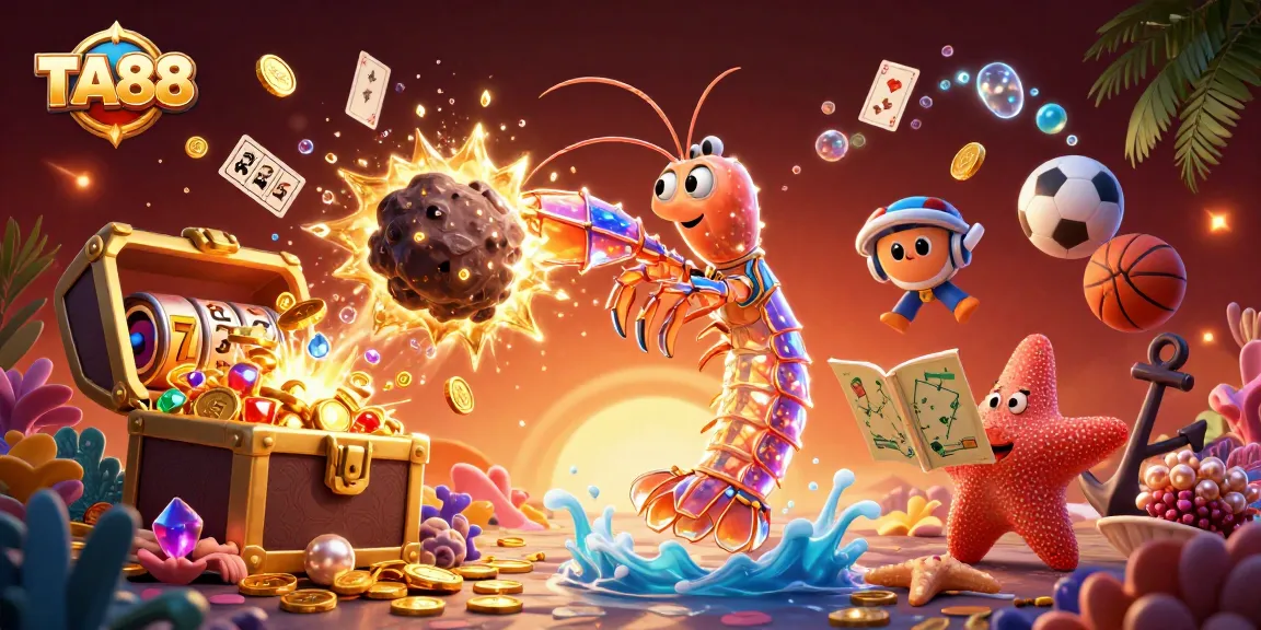 Engage with TA88's thrilling action casino adventure featuring vibrant jackpot scenes and captivating characters.